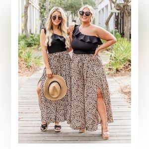 Pink Lily Wide Leg Pants